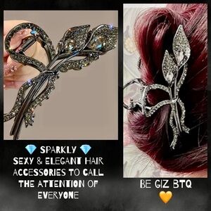 Super Elegant Embellished Hairpin to Enhance your Casual or Night Our Hair look